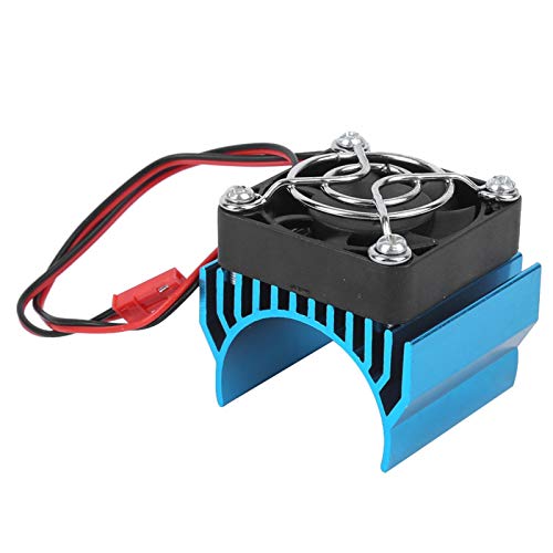 FECAMOS Enfriador del disipador de Calor del Coche RC Enfriador del disipador de Calor del Motor 6 Colores Diferentes Cubierta de Malla Protectora de Acero Inoxidable(Blue)