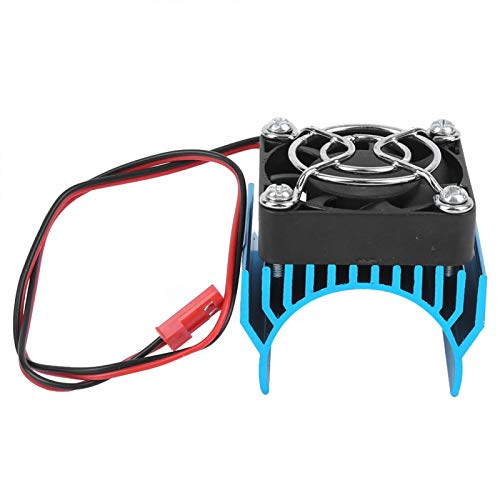 FECAMOS Enfriador del disipador de Calor del Coche RC Enfriador del disipador de Calor del Motor 6 Colores Diferentes Cubierta de Malla Protectora de Acero Inoxidable(Blue)