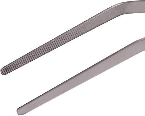FEITA Pinzas Extra largas Pinzas de Pinzas de Punta Curva de Acero Inoxidable de 18,9 Pulgadas para Plantas de Acuario