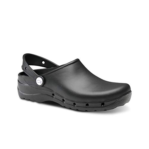 Feliz Caminar - Zuecos Sanitarios Flotantes, Negro, 42 EU