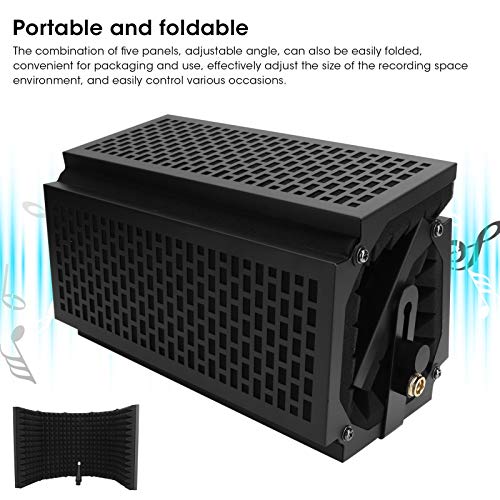 Filtro De Sonido De Micrófono, Micrófono Absorbente De Sonido Multicapa Cubierta A Prueba De Sonido Ángulo Ajustable Para Micrófono