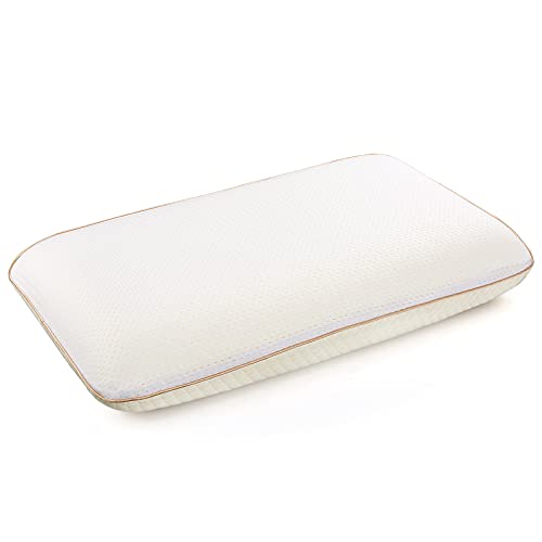 Findigit Almohada de Espuma Viscoelástica, Almohada Ortopédica de Soporte de Cuello de Doble Cara, Funda de Almohada de Dos Lados Diferentes para Uso Durante Todo el Año