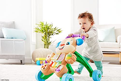 Fisher-Price -HBB68 Laugh & Learn Smart Stages Puppy Walker, Italian, Multicolor, HBB68