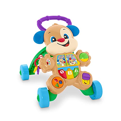 Fisher-Price -HBB68 Laugh & Learn Smart Stages Puppy Walker, Italian, Multicolor, HBB68