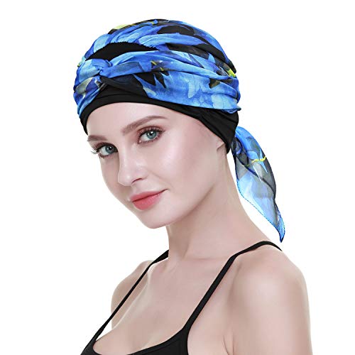 FocusCare Cancer Sombreros Bufandas para quimio Mujeres armarios Bandana Hair Loss Headwrap Cap
