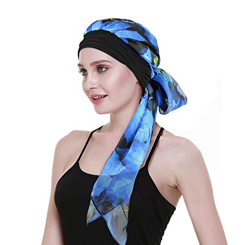 FocusCare Cancer Sombreros Bufandas para quimio Mujeres armarios Bandana Hair Loss Headwrap Cap