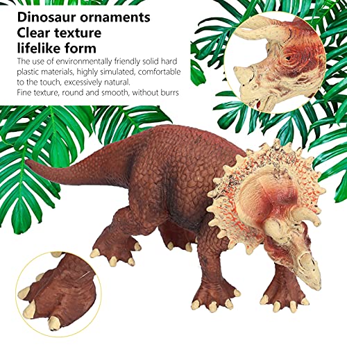 FOTABPYTI Juguetes de Colección de Animales Pintados a Mano, Modelo de Triceratops, Significado Educativo Duradero, No Tóxico para Mayores de 3 Años para Fanáticos, Colección para Niños,(Triceratops)