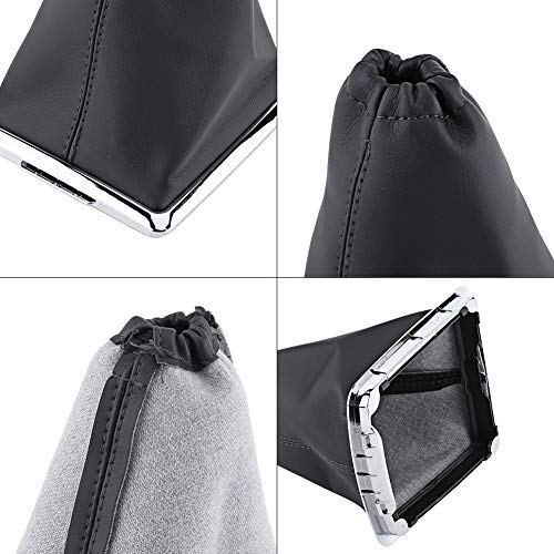 funda palanca cambios focus-Duokon Cuero de poliuretano Cojín de cambio de marchas,Cubierta del engranaje para Fox 2005-2012 SI-A0346