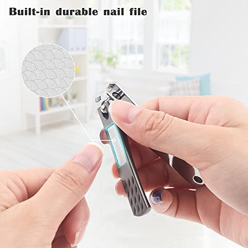FVION Juego de cortaúñas de acero inoxidable Cortaúñas y lima de uñas de los pies y uñas - Cortador de uñas afilado Cortaúñas profesional para hombres y mujeres adecuado para regalos