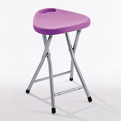 Gedy CO757900300 Taburete Plegable, Lila, 46,5x30x29,3 cm