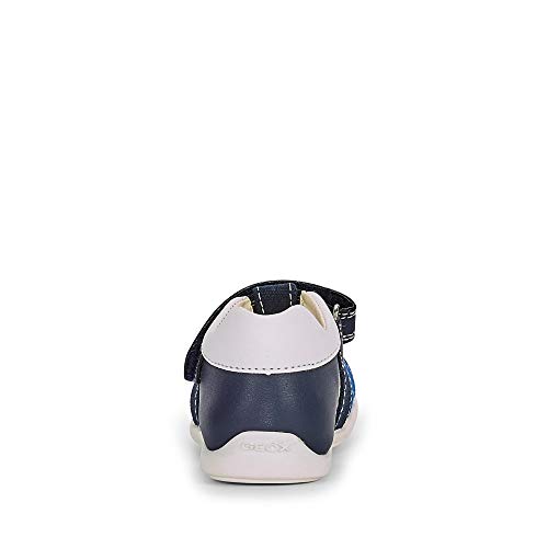 Geox B ELTHAN Boy, Primer Zapato de Andador Bebé-Niños, Navy/Royal, 24 EU