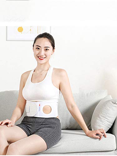 GHzzY Cinturón elástico de ostomía para Cintura Abdominal con Abertura de estoma Transpirable - para Bolsa de ostomía Fija y prevención de Hernia paraestomal,6cm,M