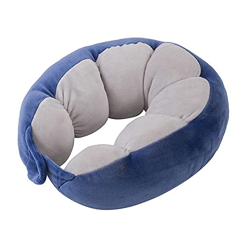 GJCD Cuello Almohada reposacabezas portátil de Dibujos Animados Guisante Cuello para Dormir Almohada Suave Oficina Plano u Forma Almohada PÁGINAS Viajes caseros Cotten DAGUAI