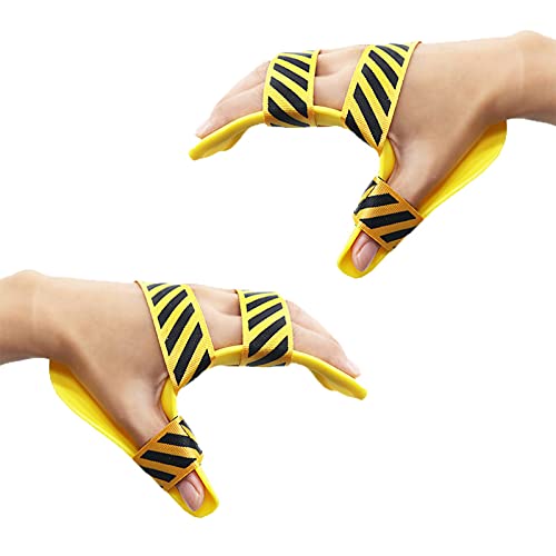 GLLX 2 Piezas Descanso Férula - Separador Dedos - para Disfunción de La Mano Extremidad Tensión Anormal Lesión Cerebral - Mano Izquierda+Mano Derecha