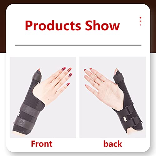GLLX 2 Piezas Órtesis de Pulgar y Muñequera, Férula Dedo Pulgar, Soporte de Pulgar, Soportes para Deportivo, Esquinces y Distensiones - Alivio del Dolor de Tendinitis Izquierda +Derecha,16.5cm