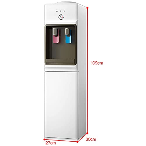 GOVITA Distribuidor de agua a columna refrigerante con boquillas, dispensador de agua para oficina, agua, columna de tierra, bebidas calientes y frías, dispensador de agua