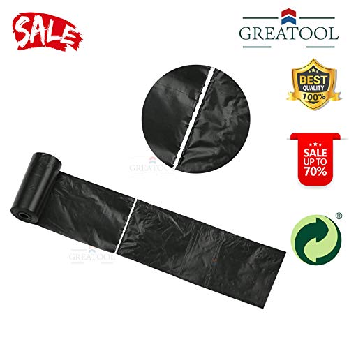 GreaTool Bolsas para Caca de Perro o Mascotas,Colector,Soporte para Cucharas,Bolsa para Cachorros y Gatos,Rollos pequeños,Precio Fabrica (150 Bolsos)