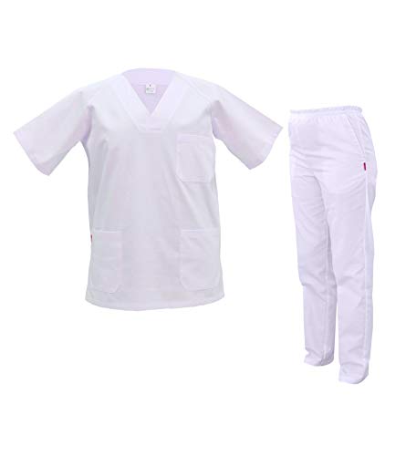 GRUPO MARBLAN - Pijama Sanitario Completo - Unisex - Cintura Elastica - Capacidad FILTRACION BACTERIANA - M
