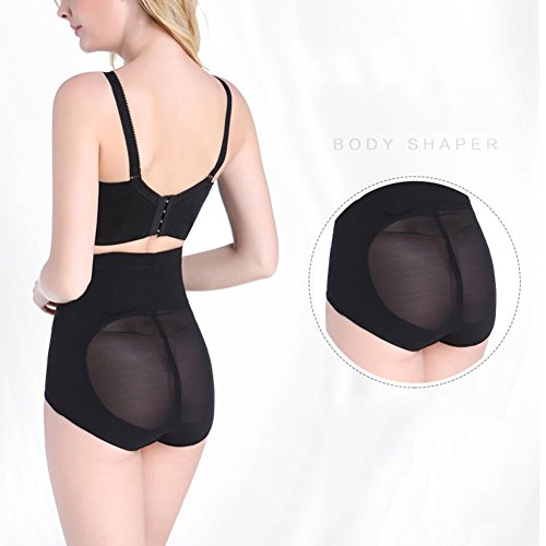 GUOCU 2 en 1 Fajas Postparto Soporte Transpirable Elástico Vientre Recuperación Vientre/Cintura/Pelvis Cinturón Shapewear Braga para Mujer Negro M