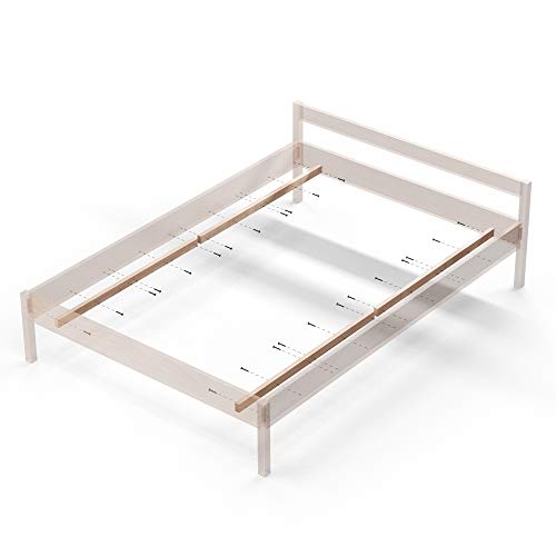 Hansales Listones para el Soporte del Somier de la Cama – para la Base de la Cama - de la Somier Enrollable - de la Somier Sin Patas – Equipo para la Instalación