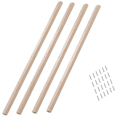 Hansales Listones para el Soporte del Somier de la Cama – para la Base de la Cama - de la Somier Enrollable - de la Somier Sin Patas – Equipo para la Instalación