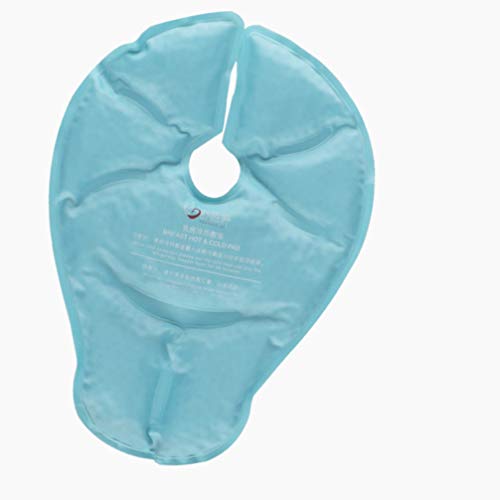 Healifty 2 Piezas Paquete de Terapia de Mama Almohadillas de Gel de Mama Bolsa de Hielo Almohadilla térmica de Terapia de Calor y frío para Mujer Dama Femenina