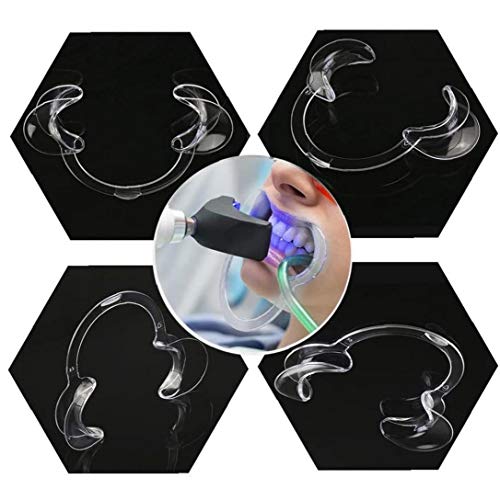 Heall Oral Labios abridor Oral Forma C Retractor de mejillas Claro Odontología Herramientas Oral Blanqueamiento de Dientes para el Protector bucal, Arte de la Belleza