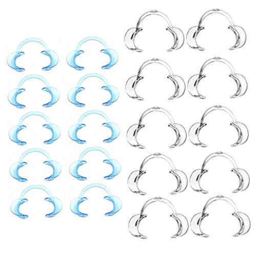 Heall Oral Labios abridor Oral Forma C Retractor de mejillas Claro Odontología Herramientas Oral Blanqueamiento de Dientes para el Protector bucal, Arte de la Belleza