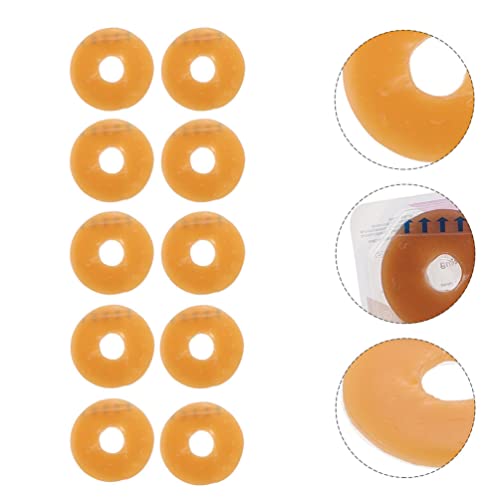 HEALLILY Anillo de Barrera Ostomy Adaptable Moldeable: 20Pcs Sin Fugas de Barrera Extensores para Bolsas de Colostomía Suministros de Estoma