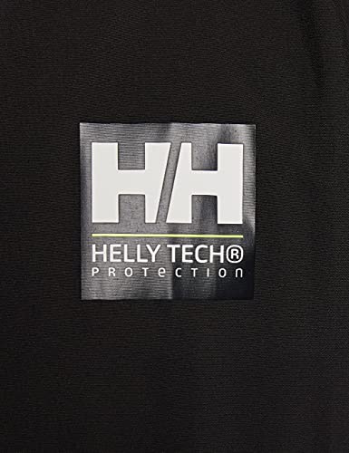 Helly Hansen Crew Hooded Midlayer - Chaqueta Impermeable, Cortavientos y Transpirable, con Forro Polar y Capucha Integrados, Hombre, Negro (990 Black), S