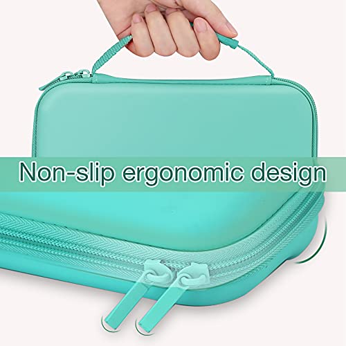 HEYSTOP Funda para Nintendo Switch Lite con Carcasa Switch Lite + Protector de Pantalla + Funda Tarjeta de Juegos + Tapas de Agarre para el Pulgar - Verde