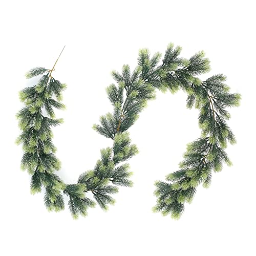 HFQNDZ LHLL 1.8m Artificial Pino Aguja Guirnalda Navidad Decorativo Copo de Nieve Pino Ramas Guirnalda Verde Hojas de Guirnalda Pared decoración de la Boda (Color : C)