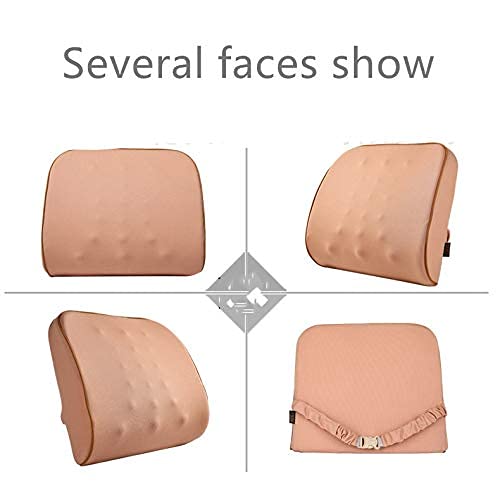 HFTD Almohada para el Cuello del automóvil Almohadas para el automóvil Alivio del Cuello Dolor de Espalda Masaje Suministros para el Interior del automóvil Almohada para el automóvil Conjunto Lum