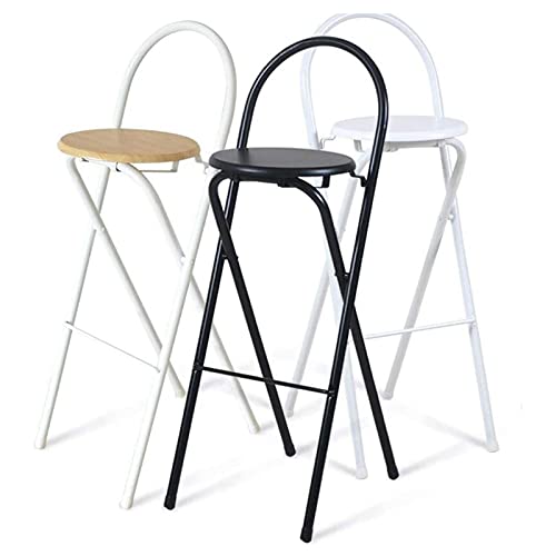HHXX Sillas de Bar, Taburete Alto Plegable,Sillas de Bar Altas,Sillones para Sala, Comedor, Vestidor, Dormitorio, Recepción, Oficina, Café