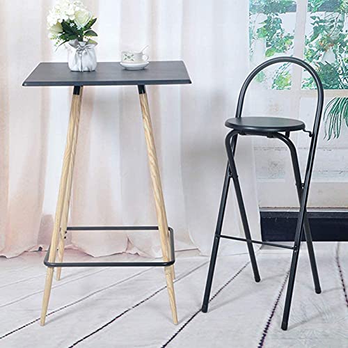 HHXX Sillas de Bar, Taburete Alto Plegable,Sillas de Bar Altas,Sillones para Sala, Comedor, Vestidor, Dormitorio, Recepción, Oficina, Café
