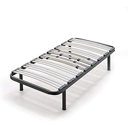HOGAR24 BZ62- Colchón Viscoelastico + Somier Multiláminas con Patas, Medida 90x190 cm. Higiénico-Transpirable.