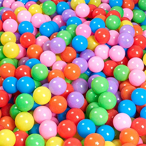 Hua Xin 100 Pelotas , Bolas de Colores Bolas de plastico niños Juguetes para bebés natación Pelotas natación para Niños Piscina