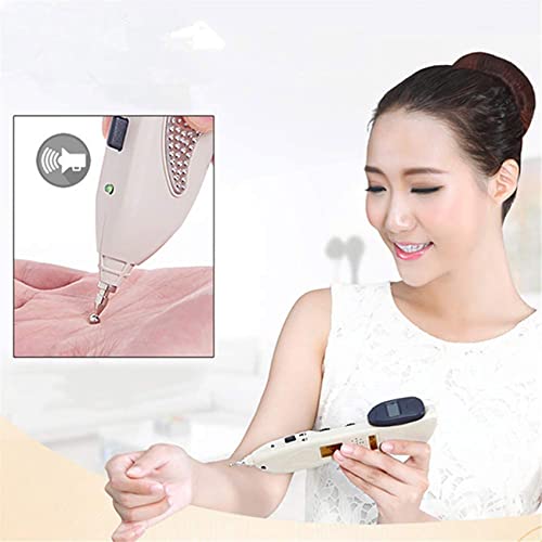 HYRL Bolígrafo de acupuntura, de Mano, sin Dolor, de localización Inteligente, de Pulso electrónico, Masaje, con Mapa de acupuntura, Utilizado en hospitales, hogares, Salones de Belleza
