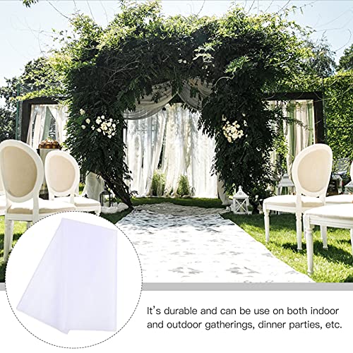 ifundom 1 Set 196 Telón de Fondo de Organza de 5X19 Pulgadas Cortina de Tul Puro Telón de Fondo de Boda Arco Cortinas para Boda Fiesta de Cumpleaños Escalera Arco Decoración ( )