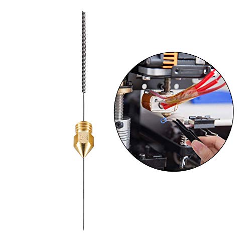 Impresora 3D herramientas de la pluma de la herramienta Boquilla Kit de Limpieza de 0,4 mm Mk8 Aguja de acupuntura agujas de 0,4 mm Pinzas para Accesorio de impresora 3d