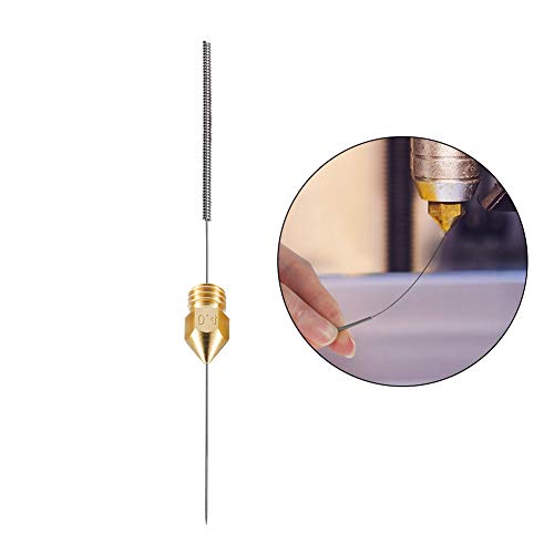 Impresora 3D herramientas de la pluma de la herramienta Boquilla Kit de Limpieza de 0,4 mm Mk8 Aguja de acupuntura agujas de 0,4 mm Pinzas para Accesorio de impresora 3d