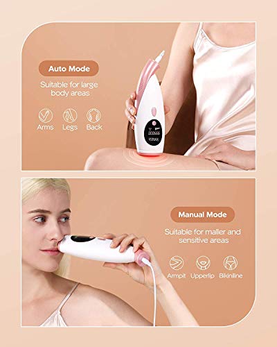 IPL Depiladora de Luz Pulsada 999,000 Flashes, Permanente Sin Dolor, Sistemas de Depilación Dispositivo Profesional ,para Piernas Cara Cuerpo,para Mujer y Hombre