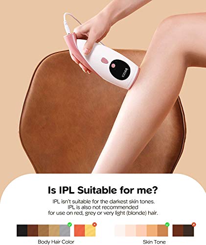 IPL Depiladora de Luz Pulsada 999,000 Flashes, Permanente Sin Dolor, Sistemas de Depilación Dispositivo Profesional ,para Piernas Cara Cuerpo,para Mujer y Hombre