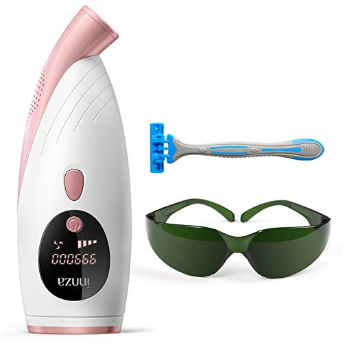 IPL Depiladora de Luz Pulsada 999,000 Flashes, Permanente Sin Dolor, Sistemas de Depilación Dispositivo Profesional ,para Piernas Cara Cuerpo,para Mujer y Hombre