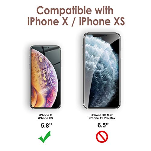 JETech Funda de Silicona Compatible iPhone X, iPhone XS, 5,8", Sedoso-Tacto Suave, Cubierta a Prueba de Golpes con Forro de Microfibra, Rosado