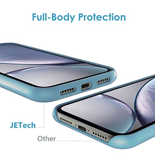 JETech Funda de Silicona Compatible iPhone XR, 6,1", Sedoso-Tacto Suave, Cubierta a Prueba de Golpes con Forro de Microfibra, Florecimiento de Maíz