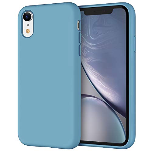 JETech Funda de Silicona Compatible iPhone XR, 6,1", Sedoso-Tacto Suave, Cubierta a Prueba de Golpes con Forro de Microfibra, Florecimiento de Maíz