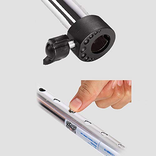 JHDPH3 Las piernas de edad avanzada este producto no Caña de aleación de aluminio antideslizante Mat muletas cuatro pies Aided Get Up Ayuda caminar y Ayuda for arriba las escaleras altura ajustable (c