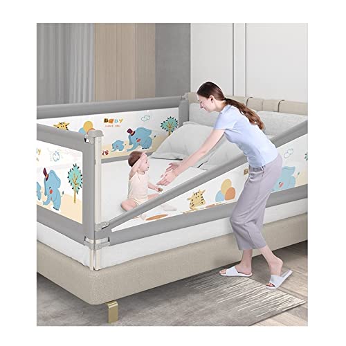 Jingyu barandilla Cama, Protector Cama, barandilla Cama niños, barandilla Cuna, Adecuado Camas niños, Camas Padres y Todos los colchones Camas Madera Maciza - 3 Lados (tamaño: 1,9 m + 2,0 m + 2,0 m)