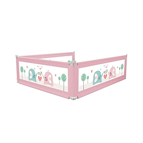 Jingyu barandilla Cama, Protector Cama, barandilla Cama niños, barandilla Cuna, Adecuado Camas niños, Camas Padres y Todos los colchones Camas Madera Maciza - 3 Lados (tamaño: 1,9 m + 2,0 m + 2,0 m)